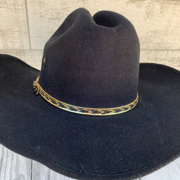 Vintage Pigalle Black Felt Cowboy Hat - Picture 7 of 15